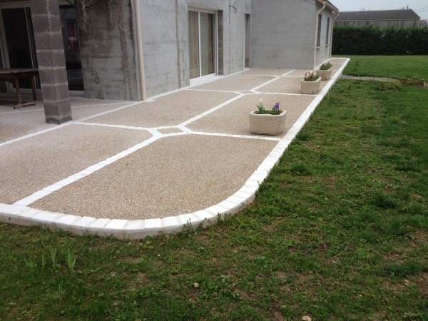 terrasse en béton désactivé