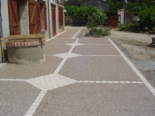 terrasse en béton désactivé