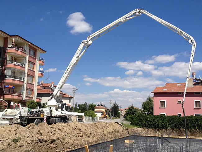 Coulage avec pompe à béton