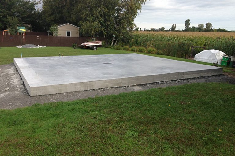 Comment faire une dalle en béton pour un abri de jardin? Beton Expert